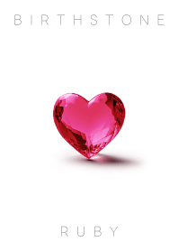 BIRTHSTONE * July * Ruby * White