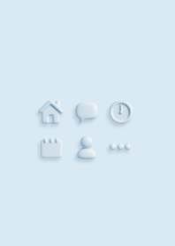 ふんわりシンプル / 水色