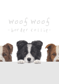 Woof Woof - Border Collie - WHITE/GRAY