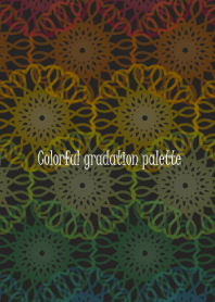 Colorful gradation palette