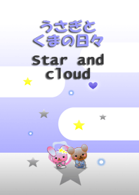 Rabbit and bear daily(Star and cloud)