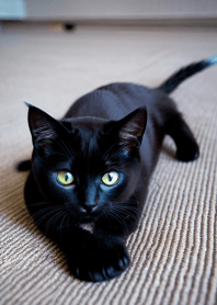 Cute black cat   37e18c