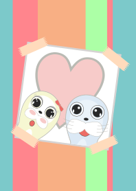Seals Couple Love (Sunny and Powsan)
