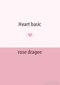 Heart basic rose dragee