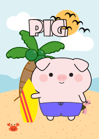 Love Pig On The Beach Theme