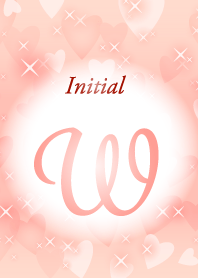 W-Initial-heart-Red