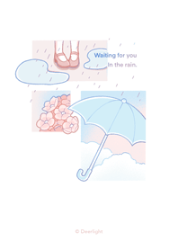 日系 - 愛する|雨女の子明色版