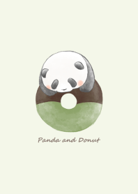 Panda and Matcha donut -green-