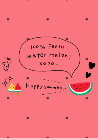 100%#fresh water melon