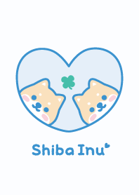 Shiba Inu Clover - Blue