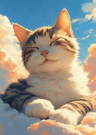 안심하다-햇빛속에서낮잠을자는고양이 2