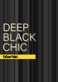 Deep Black Chic with Yellow Point