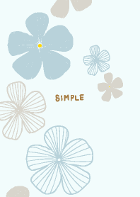 simple Line flower22 from Japan