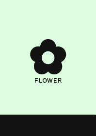 Flower//Black&Baby Green 07
