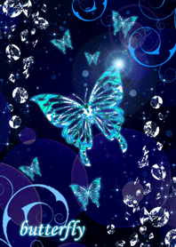butterfly [ocean blue]