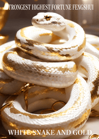 White snake and gold  Lucky 45