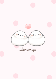 シマエナガ カップル -ピンク- ドット