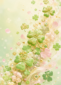 Lucky Golden Clover 004
