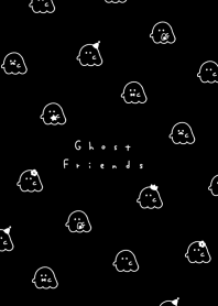 Ghost Friend Pattern(line)/Black,whline