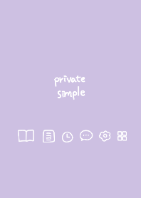 Private simple -wisteria-
