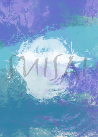 watercolor blue and purple