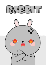 I'm Cute Gray Rabbit