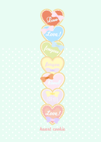 Heart cookie pastel