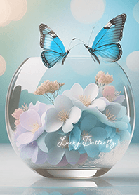 Lucky blue butterfly 01_2