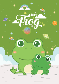Frog Love Galaxy Green