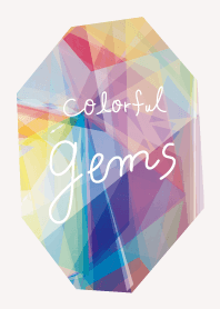 Colorful gems theme
