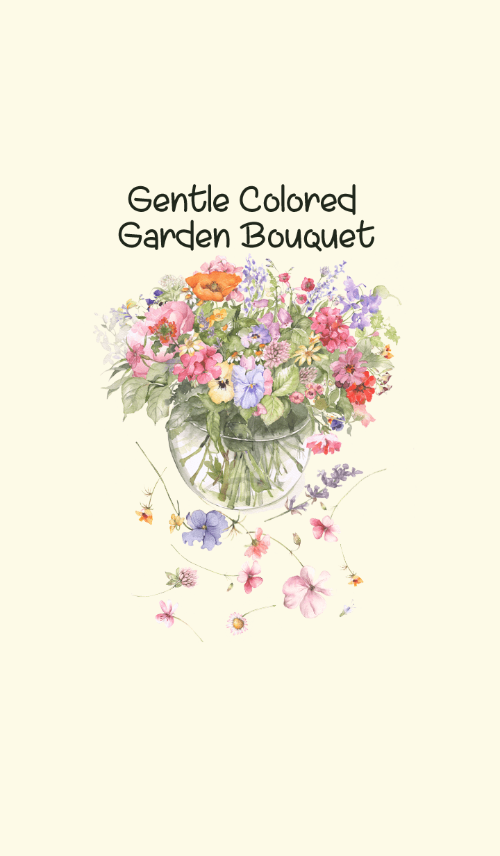 gentle colored garden bouquet