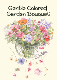 gentle colored garden bouquet