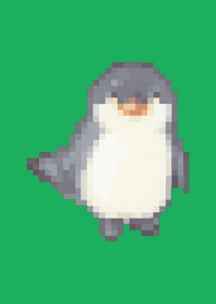 Penguin Pixel Art Theme  Green 01