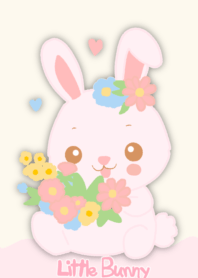 Little bunny and flowers