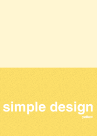 黄色のシンプルなデザイン
