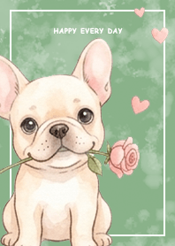 French Bulldog3/Marble/green2