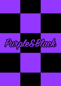 シンプル 紫と黒 ロゴ無し No.5