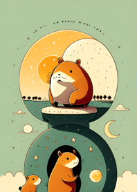 Ukiyo-e - Capybara 648b3D