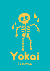 Yokai skeleton Ajur blue