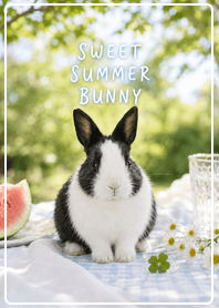 Gray Sweet Summer Bunny