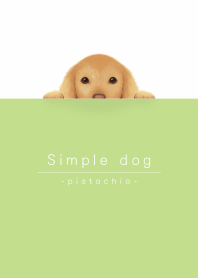 simple dog/pistachio green