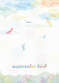 watercolor bird 〜水彩の鳥と空〜