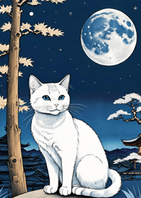 Cat under the Moon 5bF83C