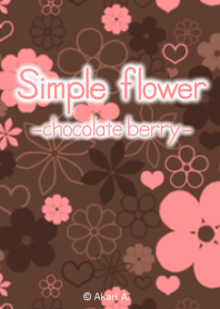 Simple flower -chocolate berry-
