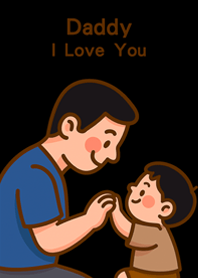 Dear Dad, I love you(pure black)