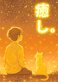 Boy and Cat Gazing at the Stars 1.5