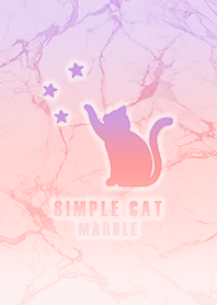 simple Cat Star Marble Gradient purple2