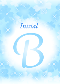 B-Initial-Flower-Light blue