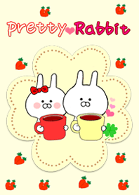 theme of loosely cute rabbit