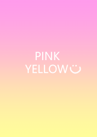 ピンクと黄色のグラデーション